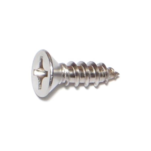 Midwest Fastener Sheet Metal Screw, #12 x 3/4 in, 18-8 Stainless Steel Flat Head Phillips Drive, 15 PK 35923 - main